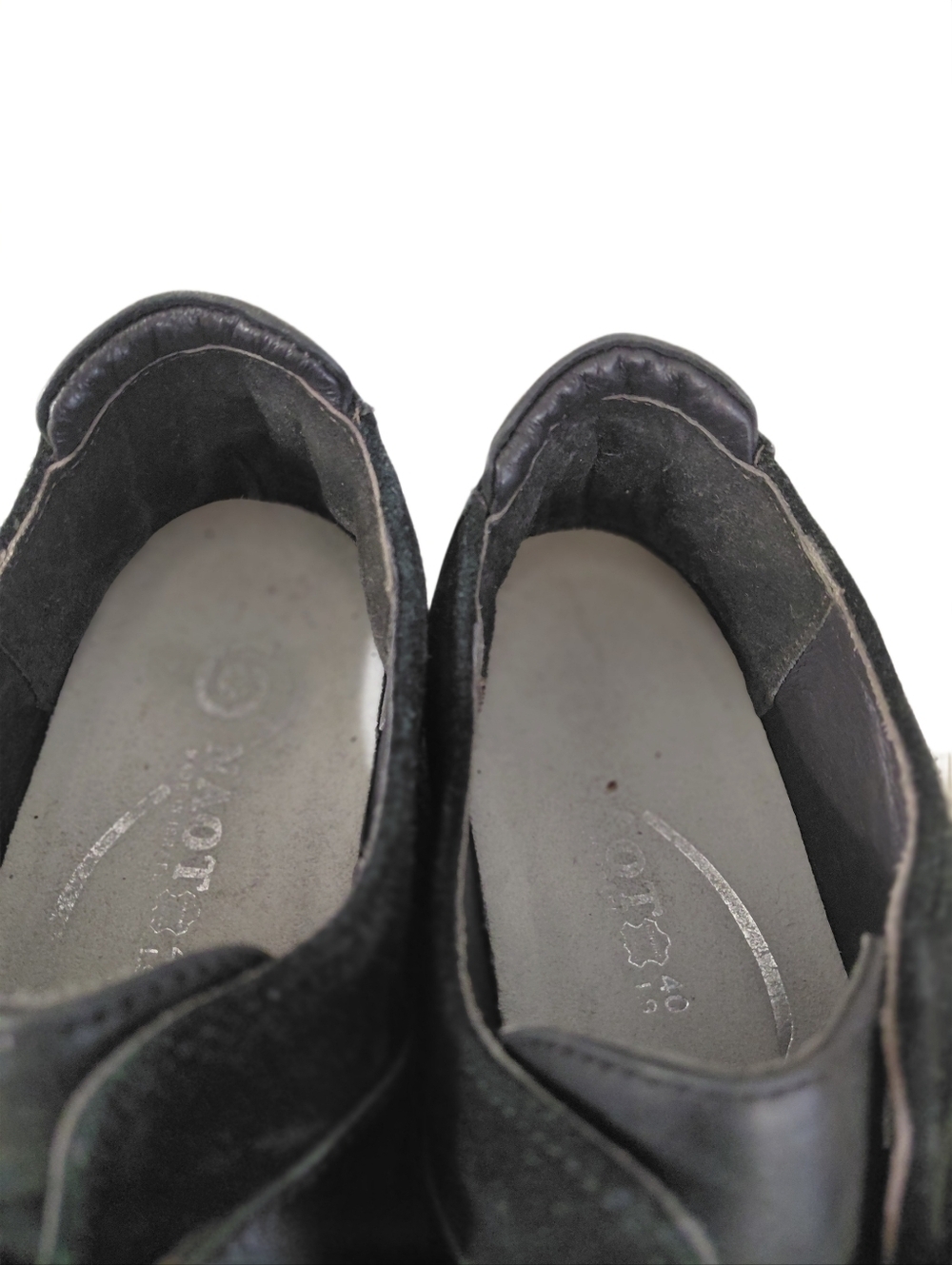 Naot Tane Black Leather & Suede Slip-On Flat Women's Size 9 Monk Shoe - Picture 4 of 11